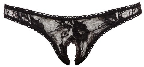 Crotchless String black S Crotchless String black S