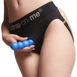 Dildo - Strap-On-Me Dildo Plug Balls Metallic Blue L