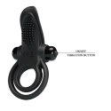 PRETTY LOVE - VIBRANT PENIS RING Black- 10 function vibrations