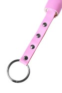 Anonymo flogger, PU leather, pink, 64 cm