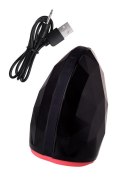 EROTIST Magma; Rechargeable masturbator with heating, Silicone, Black, 12 cm