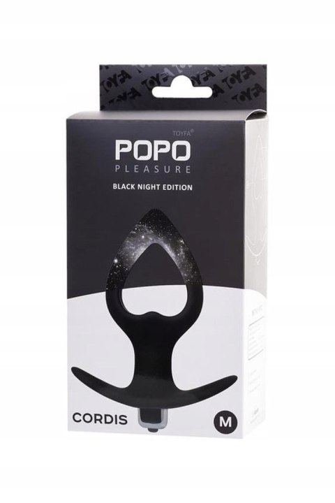 TOYFA POPO Pleasure Anal Plug Cordis M Vibro Black