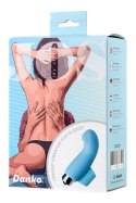 JOS DANKO, Finger vibrator for G-point stimulation, silicone, blue, 9.5 cm