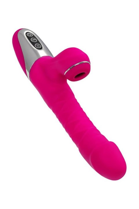 JOS Thrusting and sucking vibrator To-Frolly, silicone, pink, 21,5cm JOS Thrusting and sucking vibrator To-Frolly, silicone, pink, 21,5cm