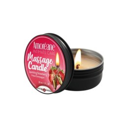 Amoreane Świeca do Masażu Massage Candle Sparkling Strawberry 30ml