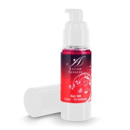 Olejek stymulujący rozgrzewający - Extase Sensuel Hot Oil Strawberry 30 ml