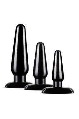 BLUSH ZESTAW KORKÓW ANAL ADVENTURES BASIC PLUG KIT BLACK