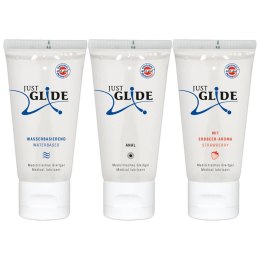 Just Glide - Zestaw 3x50 ml Lubrykant Analny Wodny I Do Zabawek Erotycznych