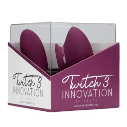 Innovation by Shots- Twitch 3 Wibrator z możliwością ładowania i ssania - Burgund