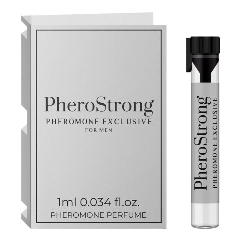 PheroStrong Pheromone EXCLUSIVE for Men - Perfumy Z Feromonami Dla Mężczyzn Na Podniecenie Kobiet 1 ML