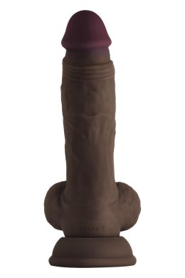 Shaft dildo na przyssawce Dong with Balls Mahogany