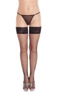 Stockings 5517 - Plus Size - black 2XL