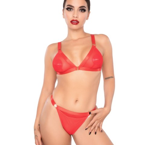 Kinky Diva komplet bielizny Spicy Bra & Briefs Red L/XL Kinky Diva komplet bielizny Spicy Bra & Briefs Red L/XL