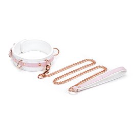 Liebe Seele obróżka White & Pink Fairy Goat Leather Collar